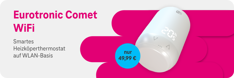 Eurotronic Comet WiFi | Smartes Heizkörperthermostat auf WLAN-Basis